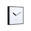 Karlsson KA6112BK Wand- /Tischuhr Analoge Uhr Quadratisch Schwarz, Weiß, Farbe: Schwarz, Weiß, 2 image
