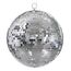 PartyDeco Disco-Spiegelkugel, Silber, 30 cm