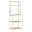 Vasagle KKS024W09 Bäckerei-Regal Partikelbord, Stahl Weiß