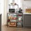 Vasagle KKS35X Bäckerei-Regal Partikelbord, Stahl Schwarz, Braun, 3 image