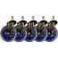 LC-Power LC-CASTERS-7DB-SPEED Büro- & Computerstuhl-Teil Blau Kunststoff, Gummi Lenkrolle, 3 image