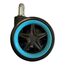 LC-Power LC-CASTERS-8BLB-DRIFT Büro- & Computerstuhl-Teil Schwarz, Blau Kunststoff, Gummi Lenkrolle, Farbe: Schwarz, Blau