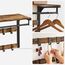 Vasagle Wandgarderobe mit Ablage Industriestil, 4 image