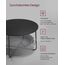 Vasagle LCT244B56 Beistelltisch Kaffeetisch Rundform 4 Bein(e), 3 image