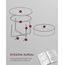 Vasagle LCT244B56 Beistelltisch Kaffeetisch Rundform 4 Bein(e), 6 image