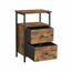 Vasagle LET273B01 Nachttisch 2 Schublade(n) Schwarz, Braun