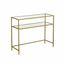 Vasagle LGT025A01 Regal Regal für Leitern Freistehend Glas, Stahl Gold