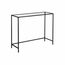 Vasagle LGT026B01 Regal Regal für Leitern Freistehend Glas, Stahl Schwarz