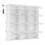 Songmics LPC040W01 Schuhregale Geschlossen Transparent, Weiß