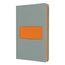 Sigel LS200 Notizbuch A5 88 Blätter Grau, Orange, Farbe: Grau, Orange