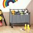 Songmics LSF005GS Wäschekorb 140 l Rechteckig Nylon, Polyester, Stahl Grau, 3 image
