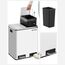 Songmics LTB30WT Mülleimer Weiß, 4 image