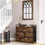 Songmics Industrie-Design Kommode mit 7 Stoffschubladen