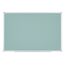 Bi-Office AYDA Whiteboard Lackierter Stahl/Kork Magnetisch, Farbe: Aluminium, Olive