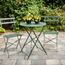 Esschert Design MF045 Gartenstuhl Terrasse Harter Sitz Harte Rückenlehne Stahl Grün, 3 image