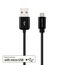 deleyCON USB - micro USB USB Kabel USB 2.0 0,15 m USB A Micro-USB B 0,48 Gbit/s Schwarz, Farbe: Schwarz