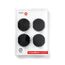 Trendform Magnethaken SOLID 4er Set schwarz