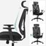 Songmics OBN61BKV1 Büro- & Computerstuhl Gepolsterter Sitz Netz-Rückenlehne, 2 image