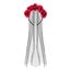 PartyDeco Haarband mit Schleier und Rosen, mix