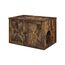 Feandrea PCL002X01 Hunde-/Katzentoilette Katze Katzenklo mit Haube Braun
