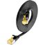 SLIM Patchcords Slim U/FTP Netzwerkkabel Schwarz 5 m Cat6a U/FTP (STP) Flach, Farbe: Schwarz