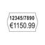 Avery PLP1626 selbstklebendes Etikett Preisschild Permanent Weiß 12000 Stück(e), 2 image