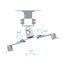 PureMounts PM-SPIDER-10W Projektorhalterung Zimmerdecke Weiß