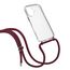 Urbany's Red Wine Handy-Schutzhülle 16,8 cm (6.6") Cover Bordeaux, Silber, Transparent