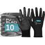 ACE PURE-BLACK Werkstatthandschuhe Schwarz Polyester, Polyurethan 10 Stück(e)