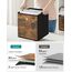 Songmics RFB126B01 Aufbewahrungsbox Quadratisch Karton, Vliesstoff (TNT), Oxford Schwarz, Braun, Rostfarbe, 4 image