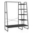 Vasagle RGR116B02 Schlafzimmer-Schrank 5 Regale Schwarz Garderobe