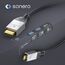 sonero S-HC300-020 HDMI-Kabel 2 m HDMI Typ A (Standard) HDMI Typ D (Mikrofon) Schwarz, 2 image