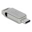 DeLOCK USB 5 Gbps USB-C + Typ-A Speicherstick 128 GB - Metallgehäuse