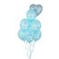 PartyDeco SB14P-311-001J-6 partydekorationen Spielzeugballon, Farbe: Blau, Gold, Weiß