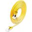 SLIM Patchcords SLIM-LS-K6A 0.15 YE 50 Netzwerkkabel Gelb 0,15 m Cat6a U/FTP (STP) Rund, Farbe: Gelb, Länge: 0,15 m