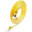 SLIM Patchcords KAT6A 10 Gigabit Lightpatchkabel, 0,25m, U/FTP, Ø 3,8mm, gelb, 50-Pack