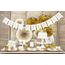 PartyDeco SP33-23-008 Papierserviette Gold, Weiß 20 Stück(e), 2 image