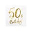 PartyDeco SP33-77-50-008 Papierserviette Papier Weiß, Gold 20 Stück(e)