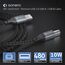 sonero SPC-U010-020 USB Kabel USB 2.0 2 m USB A USB B 0,48 Gbit/s Schwarz, Grau, 6 image