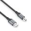 sonero SPC-U010-050 USB Kabel USB 2.0 5 m USB A USB B 0,48 Gbit/s Schwarz, Grau