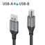 sonero SPC-U010-050 USB Kabel USB 2.0 5 m USB A USB B 0,48 Gbit/s Schwarz, Grau, 2 image
