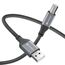 sonero SPC-U010-050 USB Kabel USB 2.0 5 m USB A USB B 0,48 Gbit/s Schwarz, Grau, 3 image
