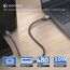 sonero SPC-U010-050 USB Kabel USB 2.0 5 m USB A USB B 0,48 Gbit/s Schwarz, Grau, 5 image