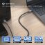 sonero SPC-U020-010 USB Kabel USB 2.0 1 m USB C USB B 0,48 Gbit/s Schwarz, Grau, Farbe: Schwarz, Grau, Länge: 1 m, 5 image