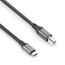 sonero SPC-U020-050 USB Kabel USB 2.0 5 m USB C USB B 0,48 Gbit/s Schwarz, Grau, Farbe: Schwarz, Grau, Länge: 5 m