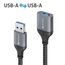 sonero SPC-U055-005 USB Kabel USB 3.2 Gen 1 (3.1 Gen 1) 0,5 m USB A 5 Gbit/s Schwarz, Grau, Farbe: Schwarz, Grau, Länge: 0,5 m, 2 image