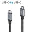 sonero SPC-U320-010 USB Kabel USB 3.2 Gen 1 (3.1 Gen 1) 1 m USB C 5 Gbit/s 60 W Schwarz, Grau, Farbe: Schwarz, Grau, Länge: 1 m, 2 image
