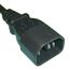 Diggelmann SPC14T13-1.5 Stromkabel Schwarz 1,5 m IEC C14 T13, Farbe: Schwarz, Länge: 1,5 m