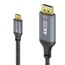 sonero SPC-V200-010 Videokabel-Adapter 1 m USB Typ-C DisplayPort Schwarz, Grau, Farbe: Schwarz, Grau, Länge: 1 m