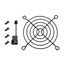Silverstone FHS80X 24V Computergehäuse Ventilator 8 cm Schwarz 1 Stück(e), 2 image